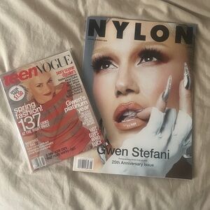 Gwen Stefani Magazine Bundle (Teen Vogue, Nylon)